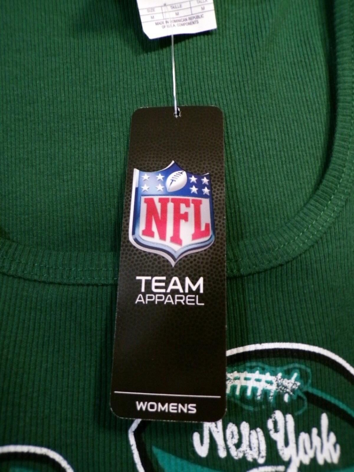 Women's NY Jets Tank Top Team Apparel Green M Scoop Neck