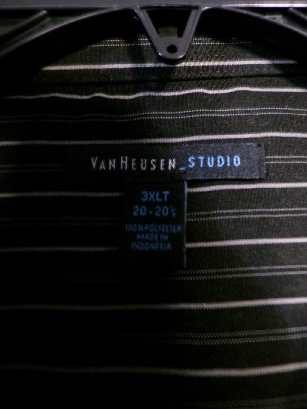 Van Heusen Studio Men 3XLT Short Sleeve Striped Casual Button Up Shirt