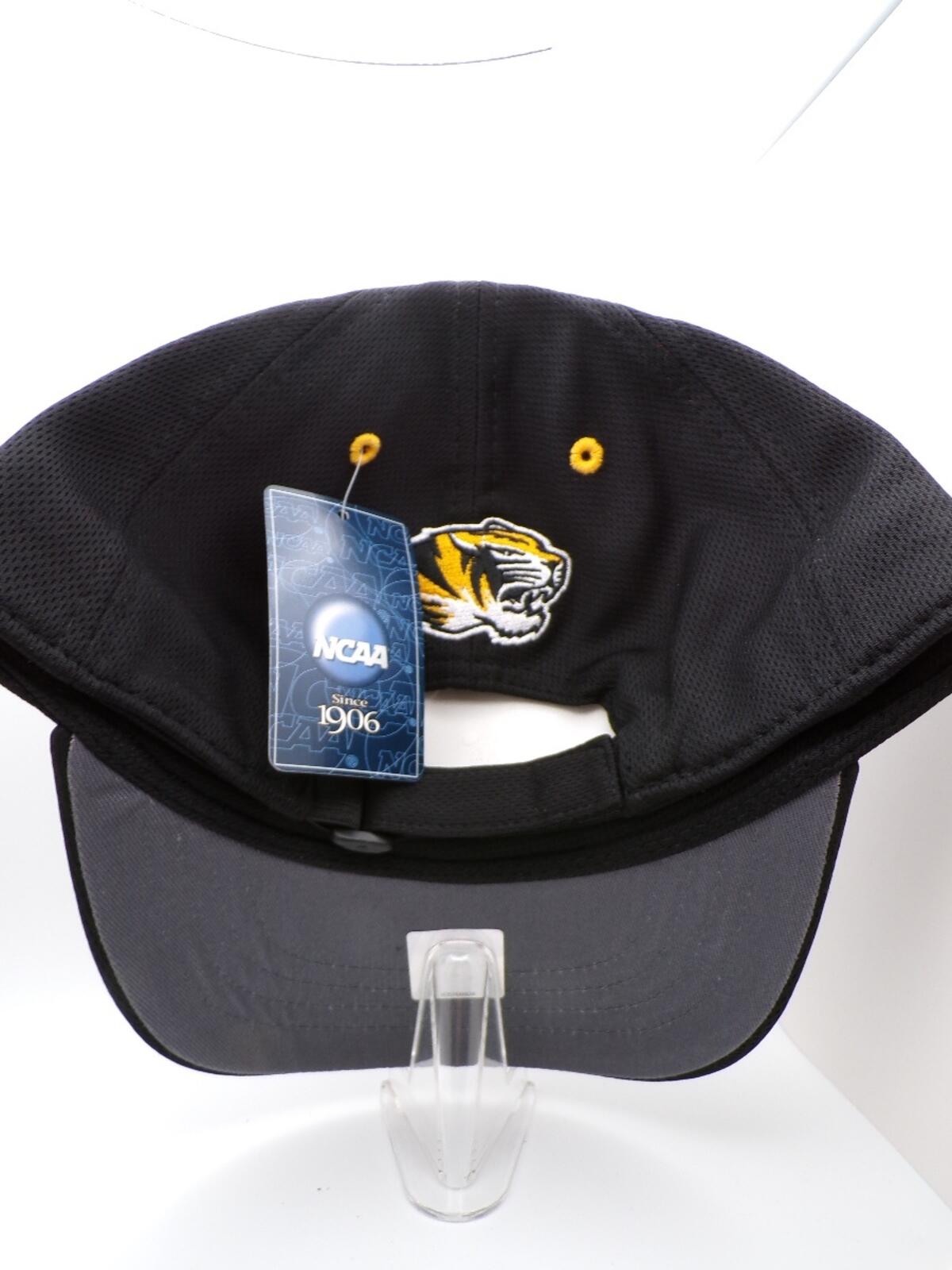 NCAA Signatures Men's Missouri Tigers Black Baseball Cap Yellow Piping
