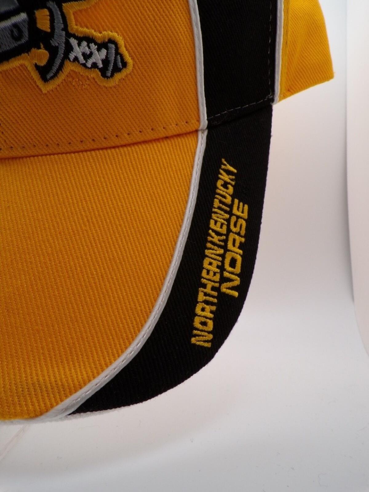 NKU Norse Northern Kentucky Adjustable Baseball Cap Hat Yellow Black