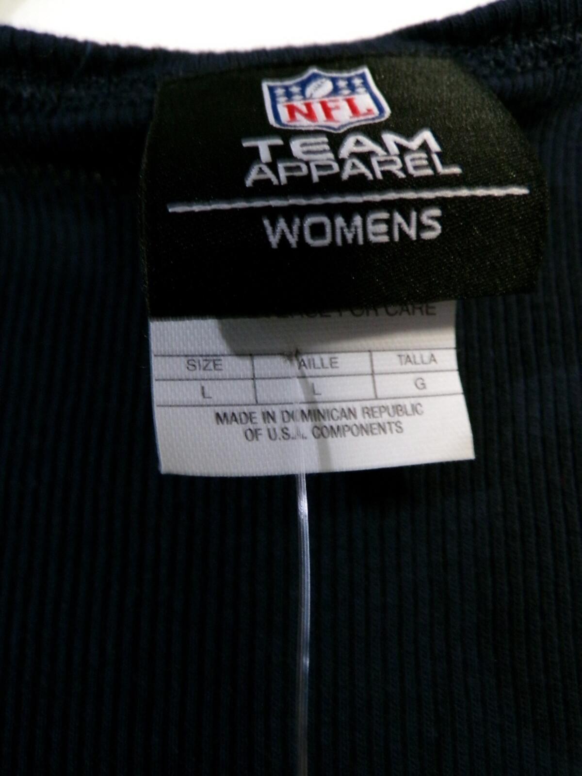 NY Giants Women's Tank Top Navy Scoop Neck Large Team Apparel