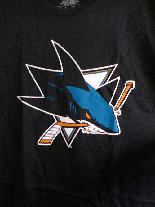47 Brand Men's San Jose Sharks T Shirt Black M Graphic Tee