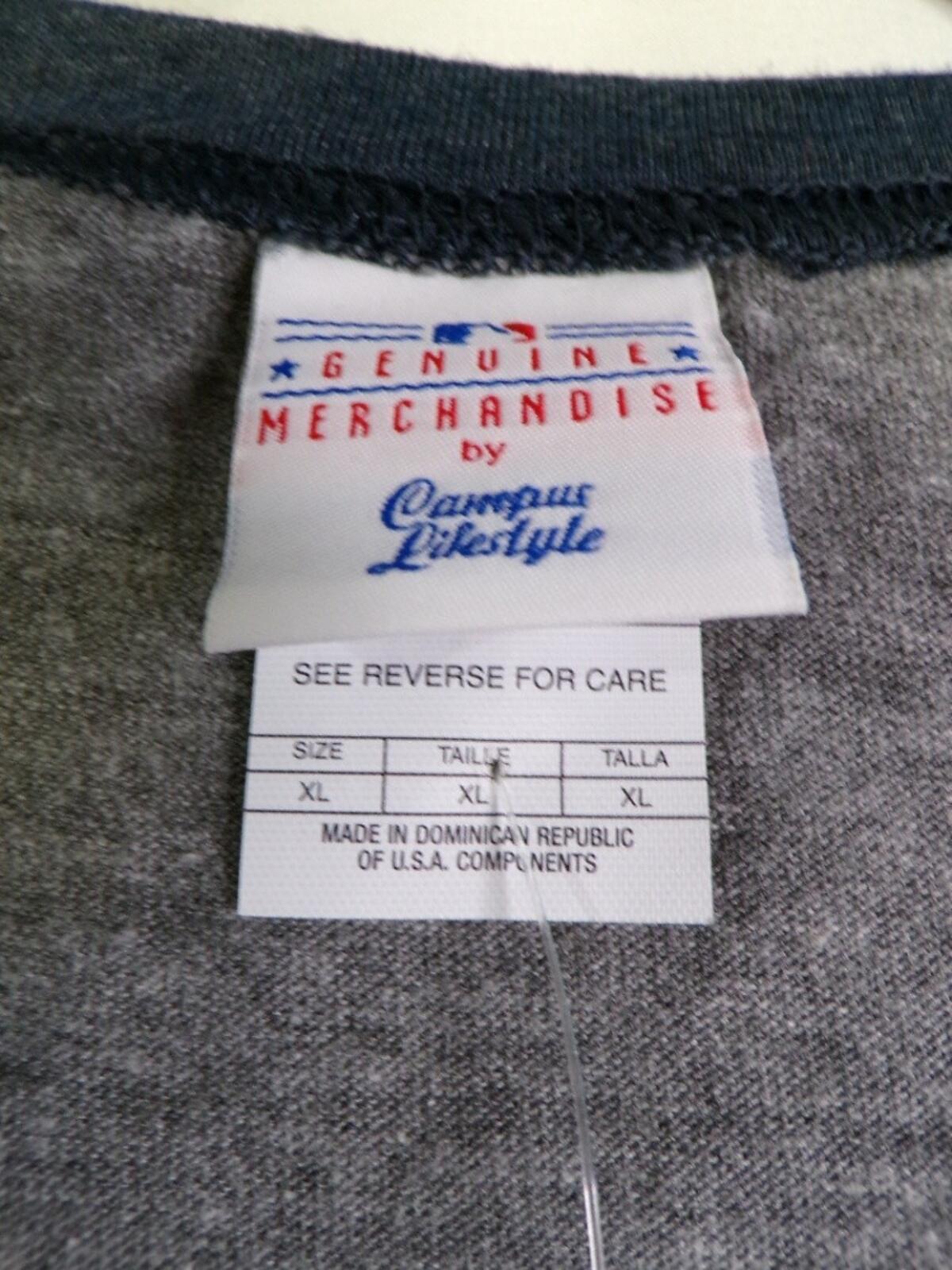 Campus Lifestyle Minnesota Twins Women's Raglan T-Shirt XL Gray Navy