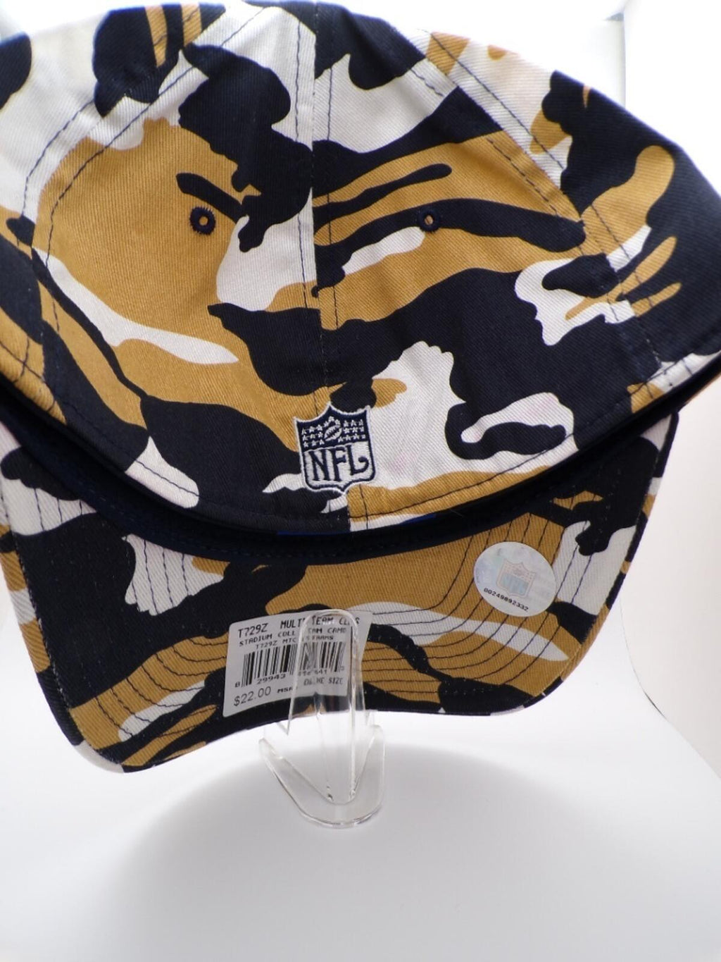Reebok Los Angeles Rams Camo Baseball Cap One Size Stretch Fit Men's