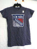 Old Time Hockey New York Rangers Women's T-Shirt S Gray Jersey AZ173