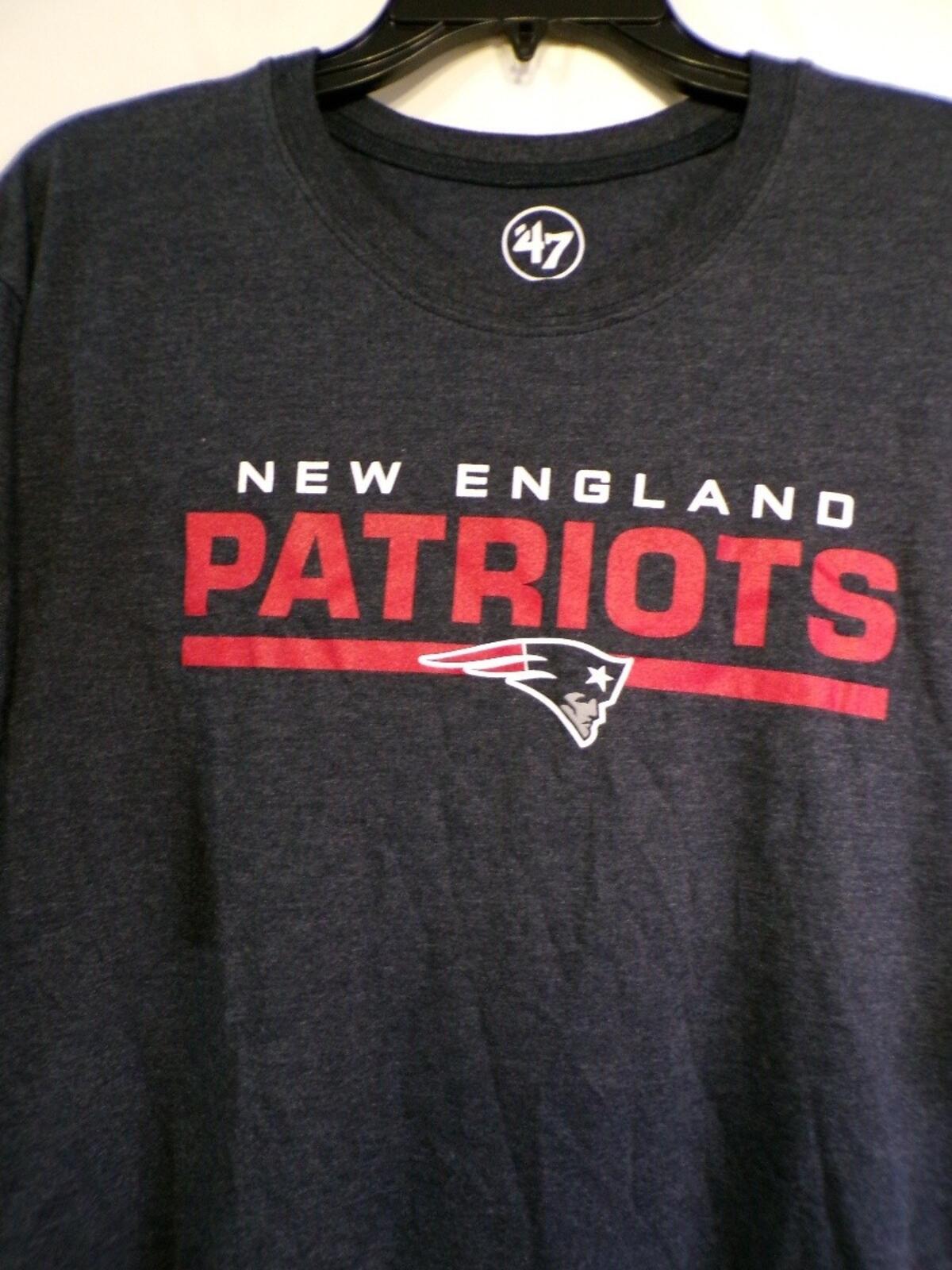 '47 Brand New England Patriots T-Shirt Navy 2XL Crewneck Graphic Tee