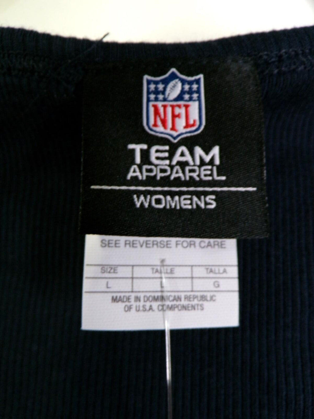 Team Apparel Women's Navy Giants Scoop Neck Tank Top Large L