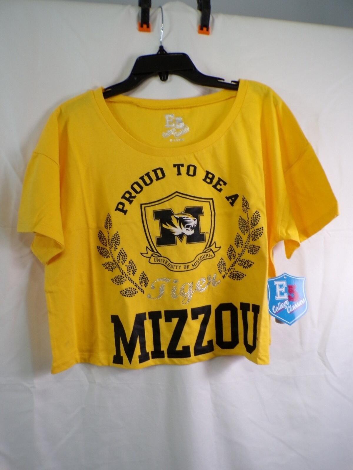 College Classics University of Missouri Mizzou Women's Cropped T-Shirt XL