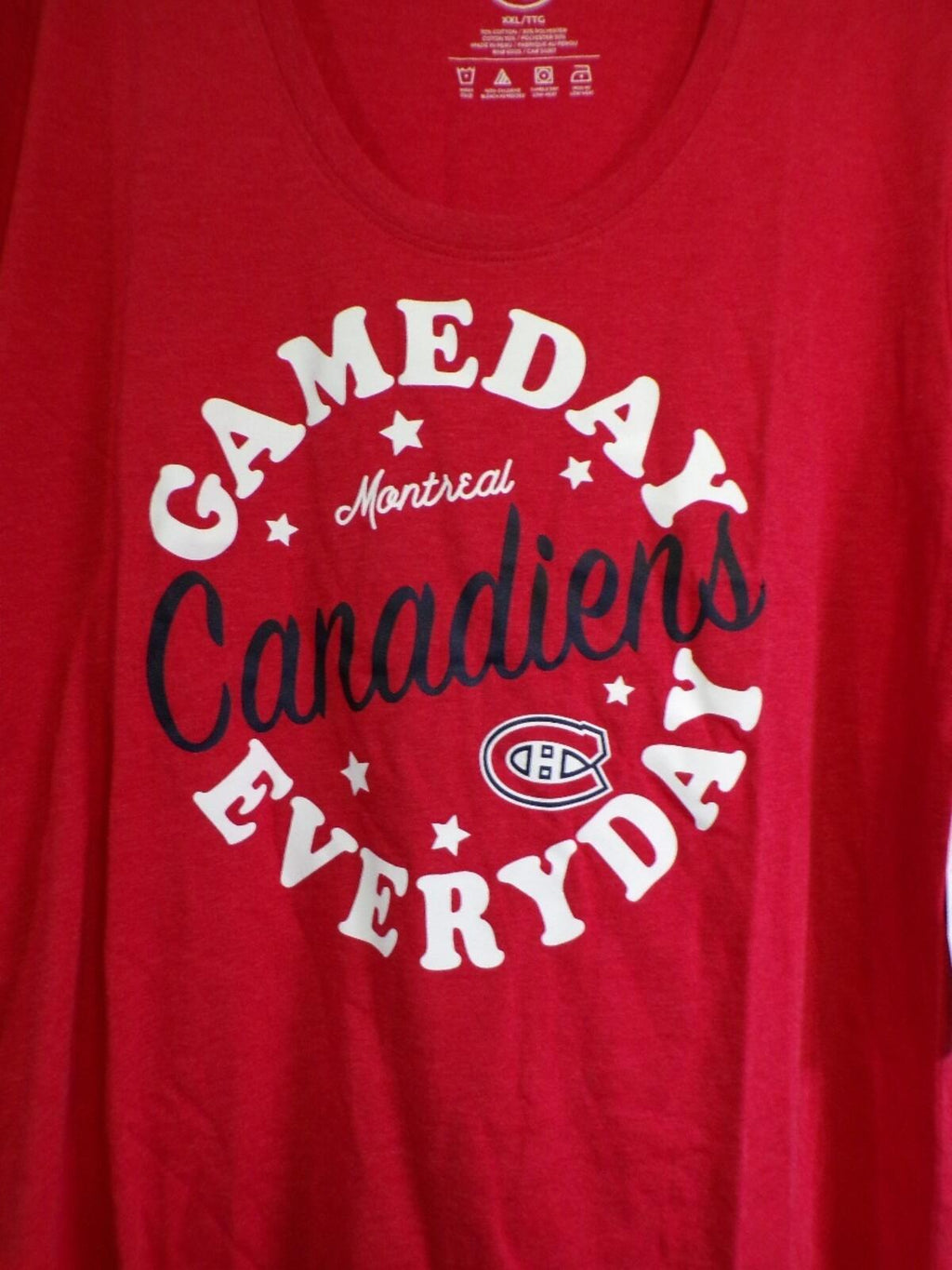 47 Brand Women's Montreal Canadiens Gameday Everyday T Shirt 2XL Red
