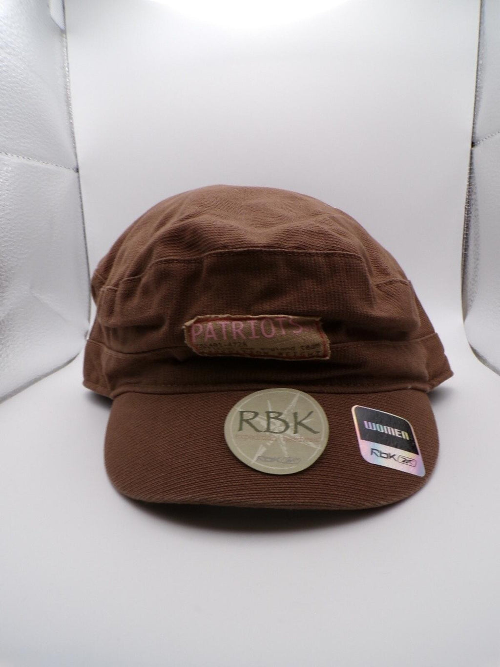 Reebok RBK Women's Patriots Brown Army Cap Canvas OSFA Y066W