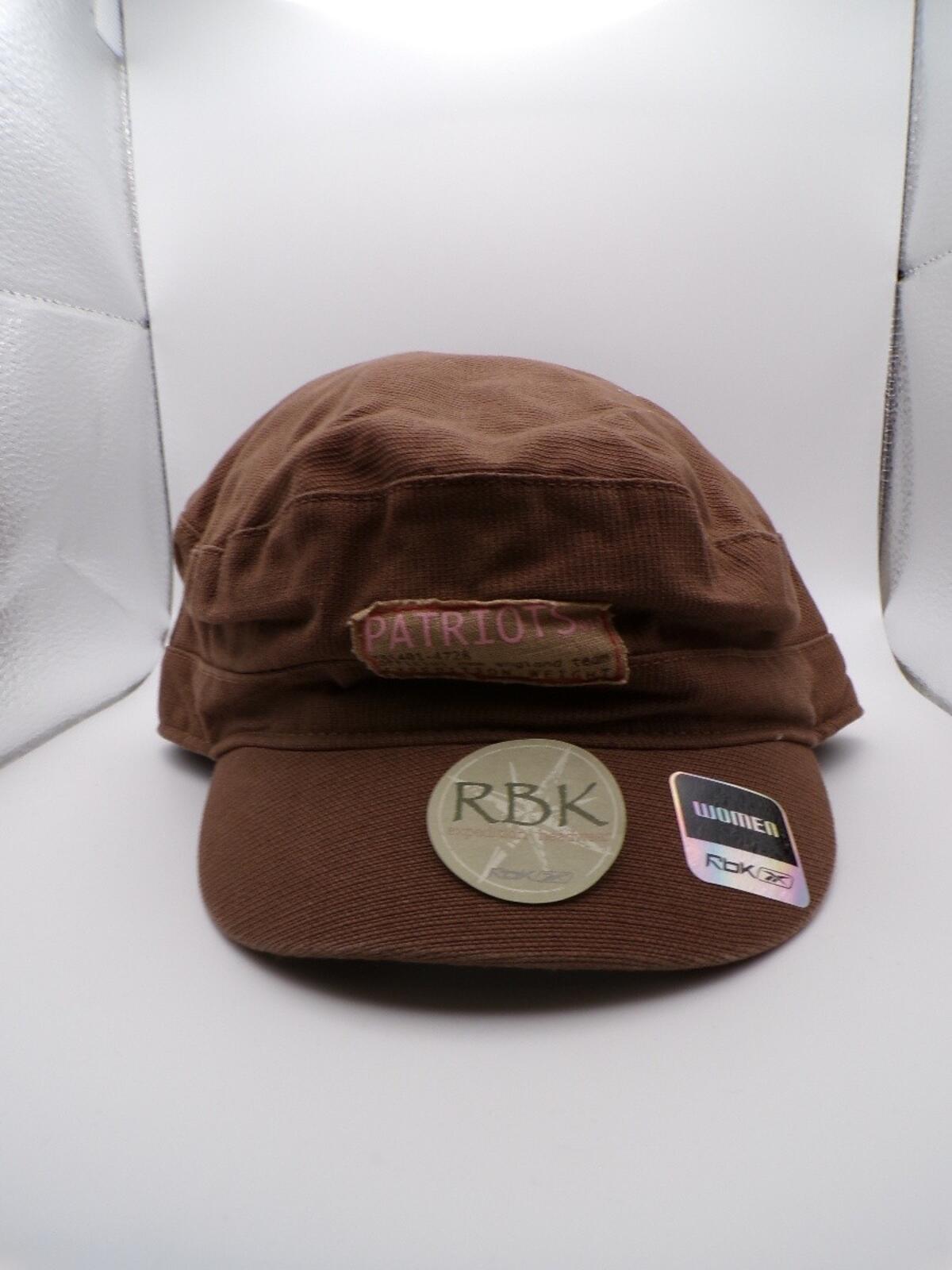 Reebok RBK Women's Patriots Brown Army Cap Canvas OSFA Y066W