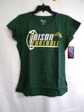 4Her Women's T-Shirt NDSU BISON FOOTBALL Graphic Large Green Collegiate