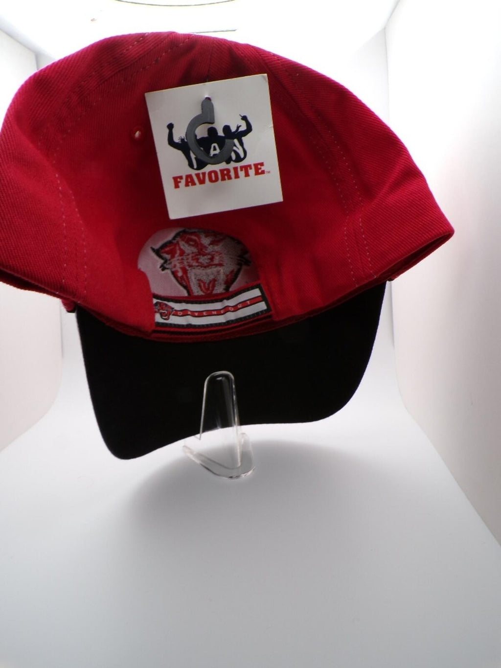 Fan Favorite Davenport Panthers Red White Embroidered Baseball Cap Men