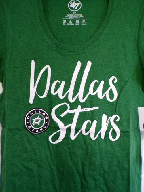 '47 Brand Dallas Stars Women's Green Scoop Neck T-Shirt S