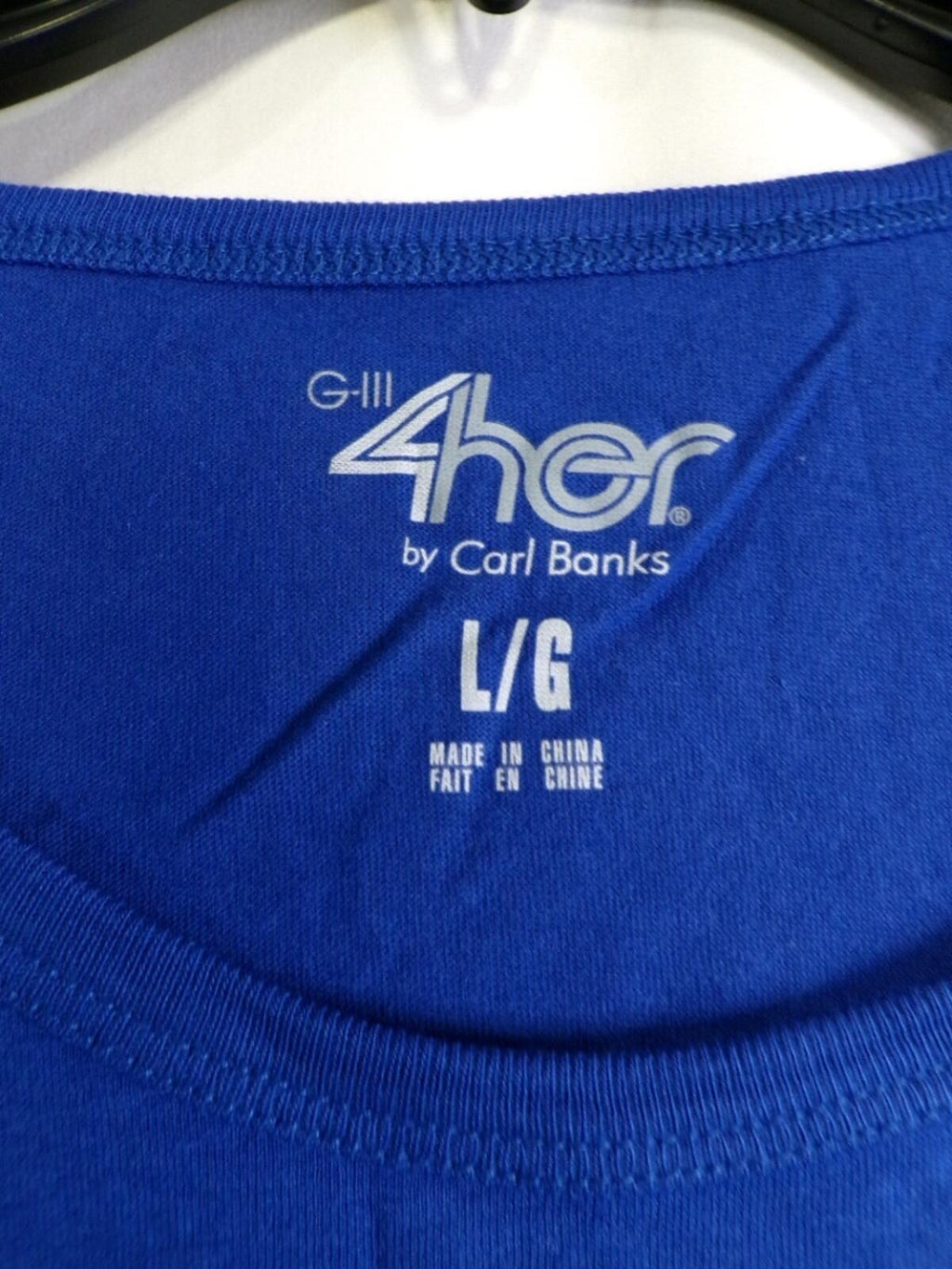 G-III 4Her by Carl Banks Women's Montreal Canadiens Hockey Blue Scoop T Shirt L