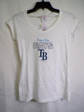 G-III 4Her by Carl Banks Tampa Bay Rays V-Neck Rhinestone T-Shirt S