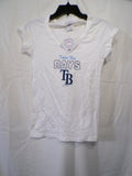 Campus Lifestyle Tampa Bay Rays Women's V-Neck T-Shirt S White