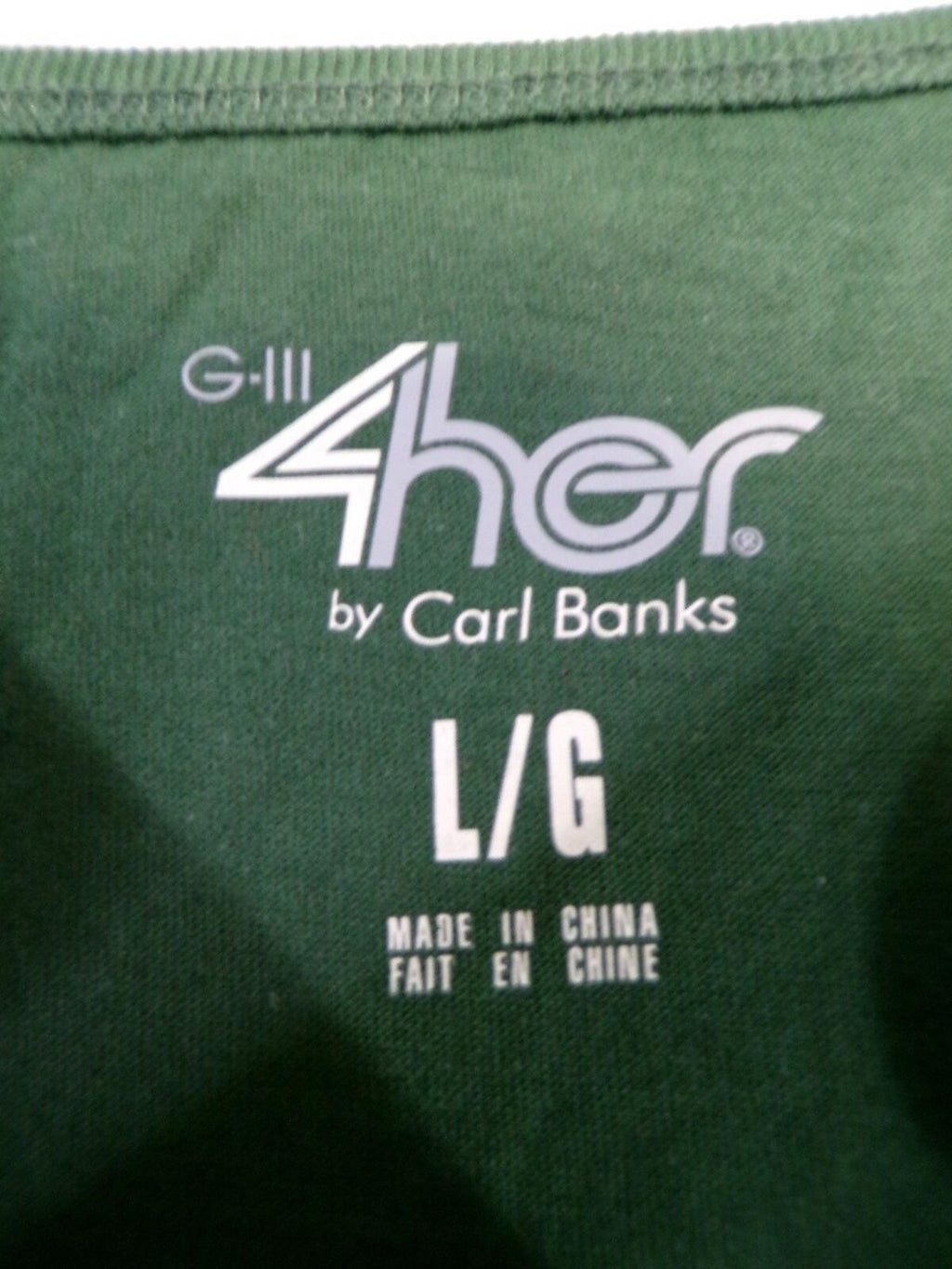 G-III 4Her by Carl Banks Women’s NDSU Bison Football T-Shirt Large Green
