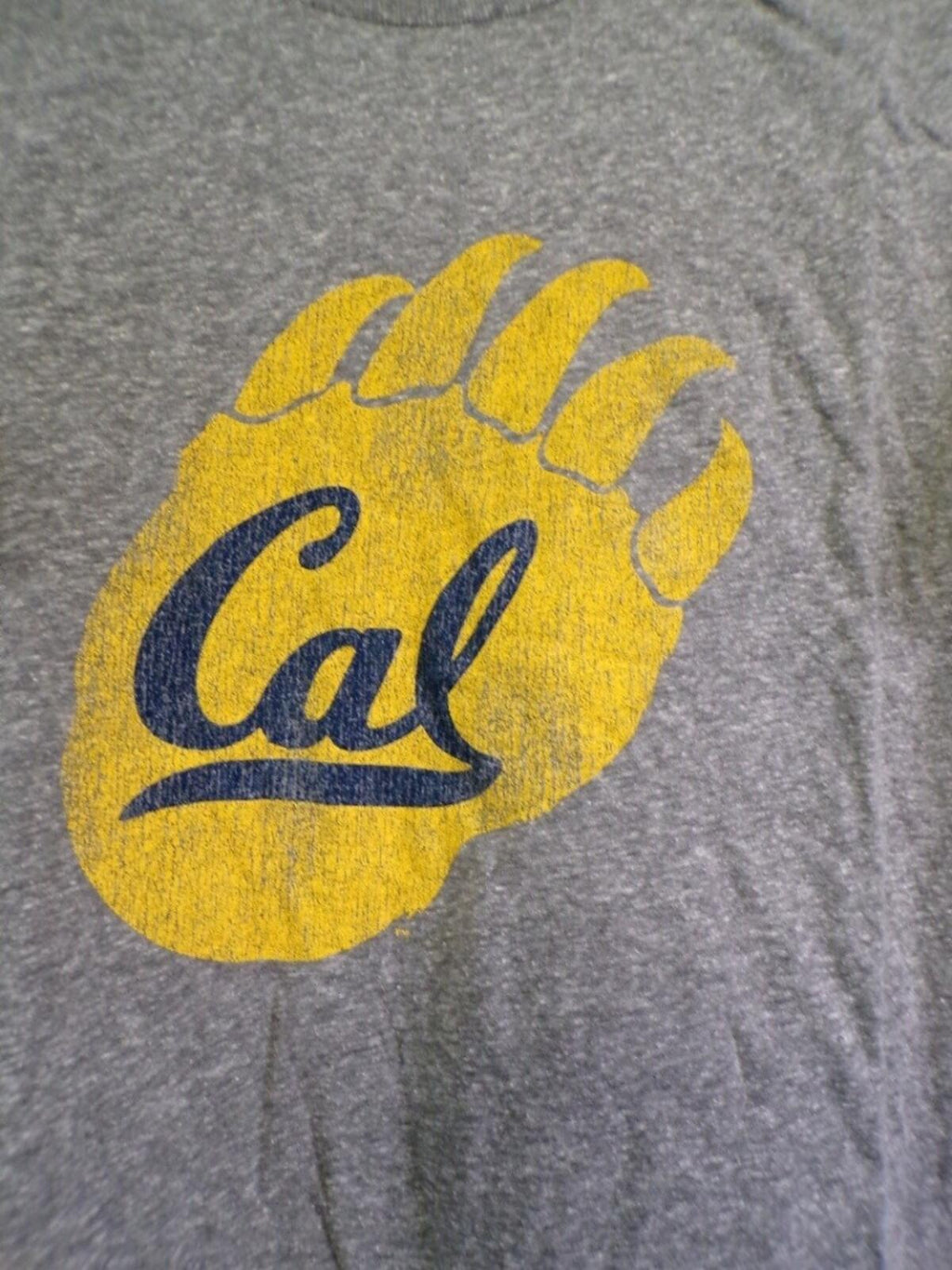 Retro Brand Cal Golden Bears Graphic T-Shirt Large Gray