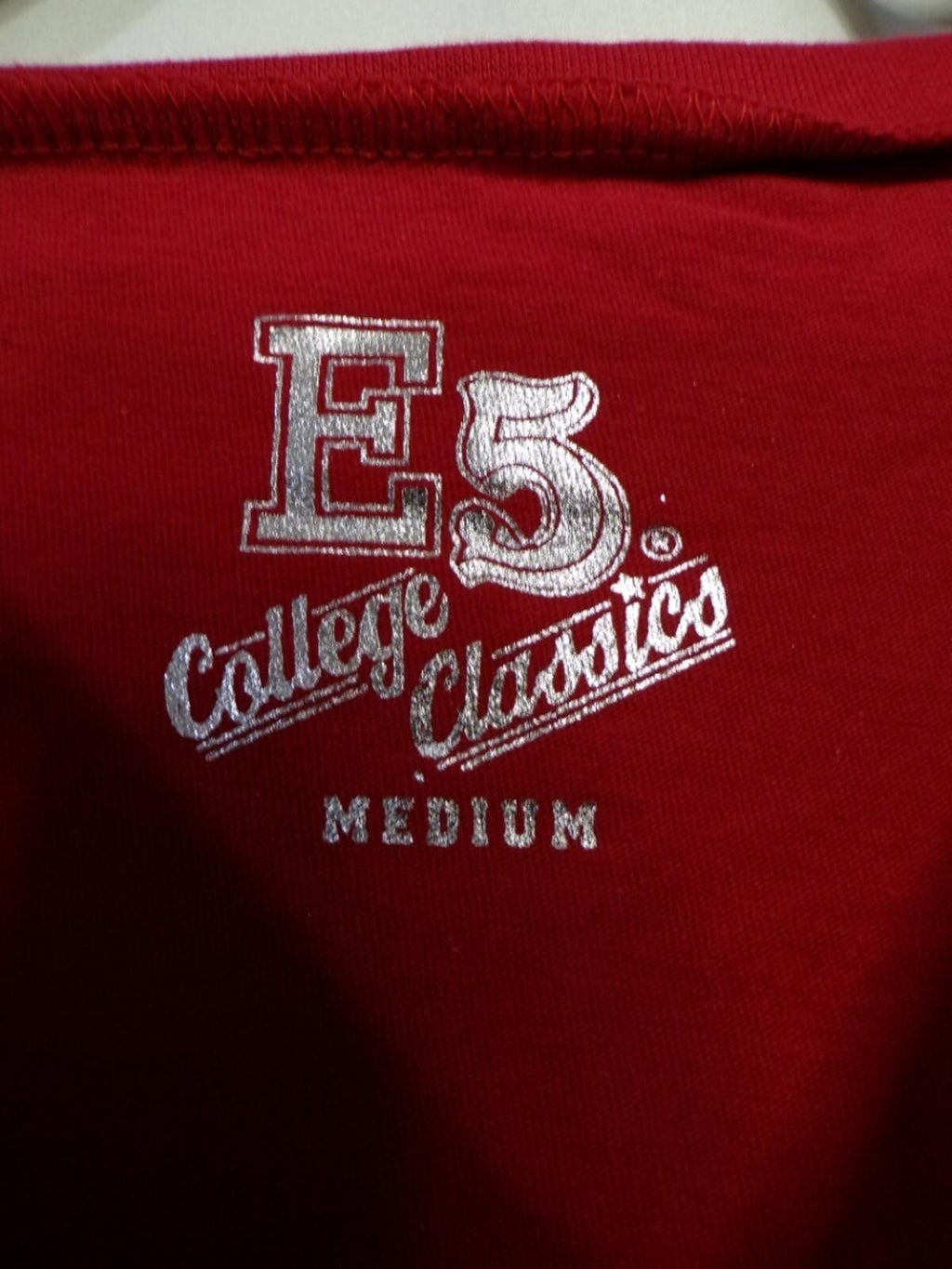 E5 College Classics Women's Cropped T-Shirt Medium Crimson OU Sooners