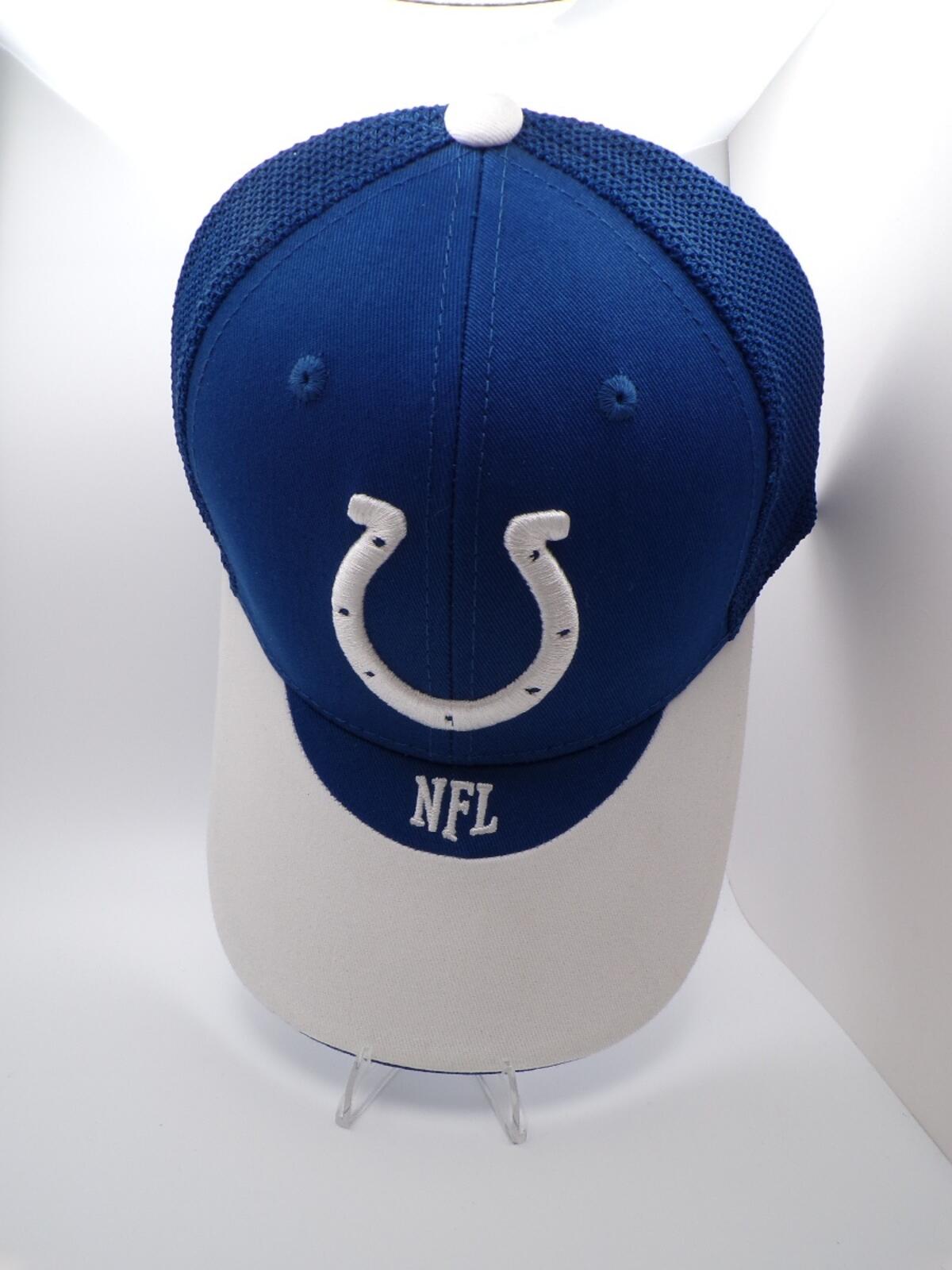 Indianapolis Colts Blue White Trucker Snapback Hat