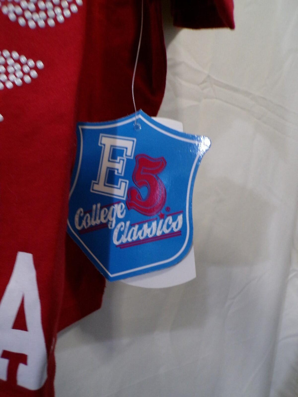 E5 College Classics Women's Cropped T-Shirt Large Oklahoma Sooners Red