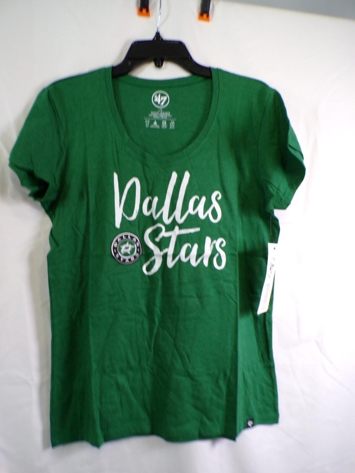 Dallas Stars Women's Tank Top Large Green Scoop Tee
