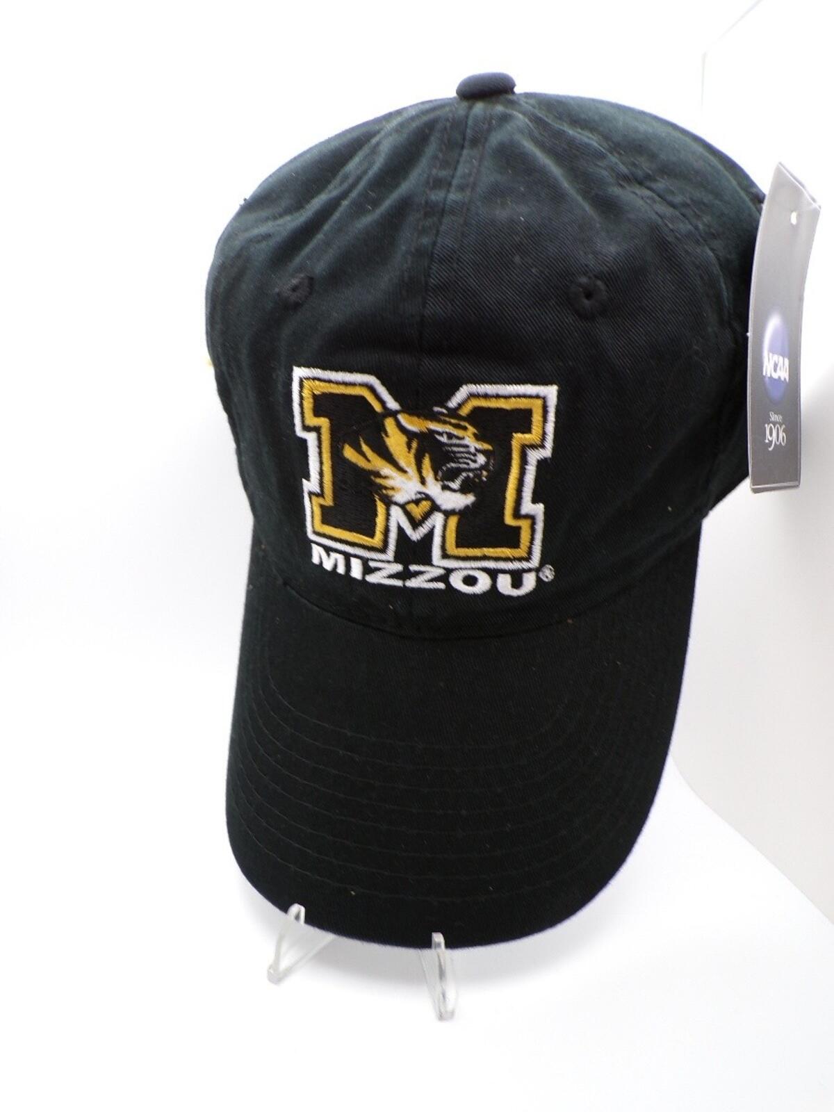Mizzou Missouri Tigers Black Embroidered Baseball Cap Adjustable Men's