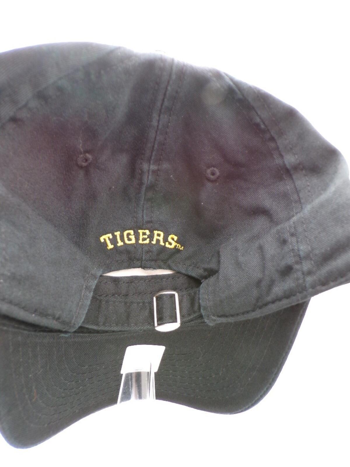 Mizzou Missouri Tigers Black Embroidered Baseball Cap Adjustable Men's