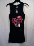 Team Apparel Women's Giants Scoop Tank Top Sz L Black Glitter Logo