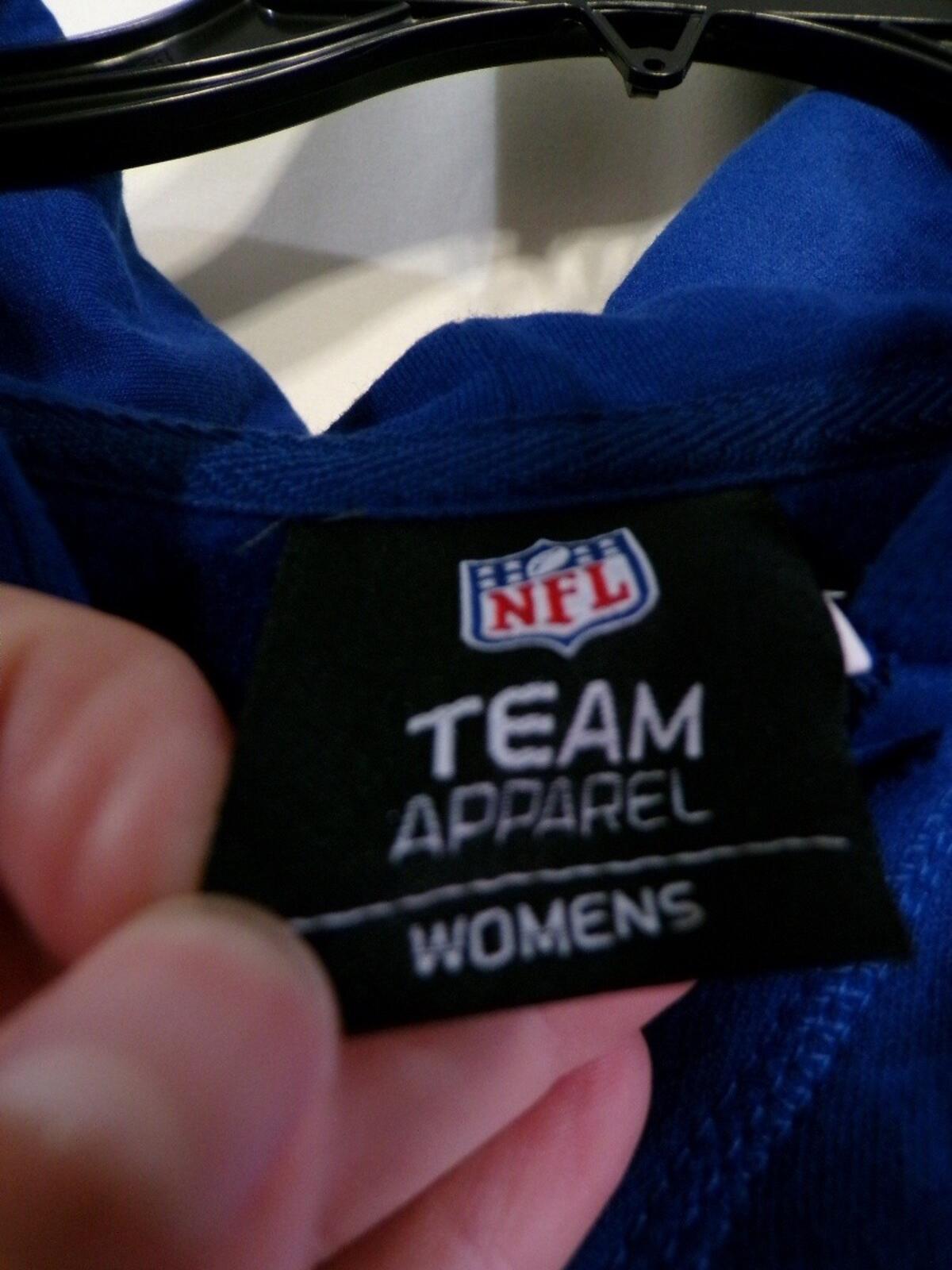Team Apparel Womens M Colts Royal Blue Pullover Hoodie Horseshoe
