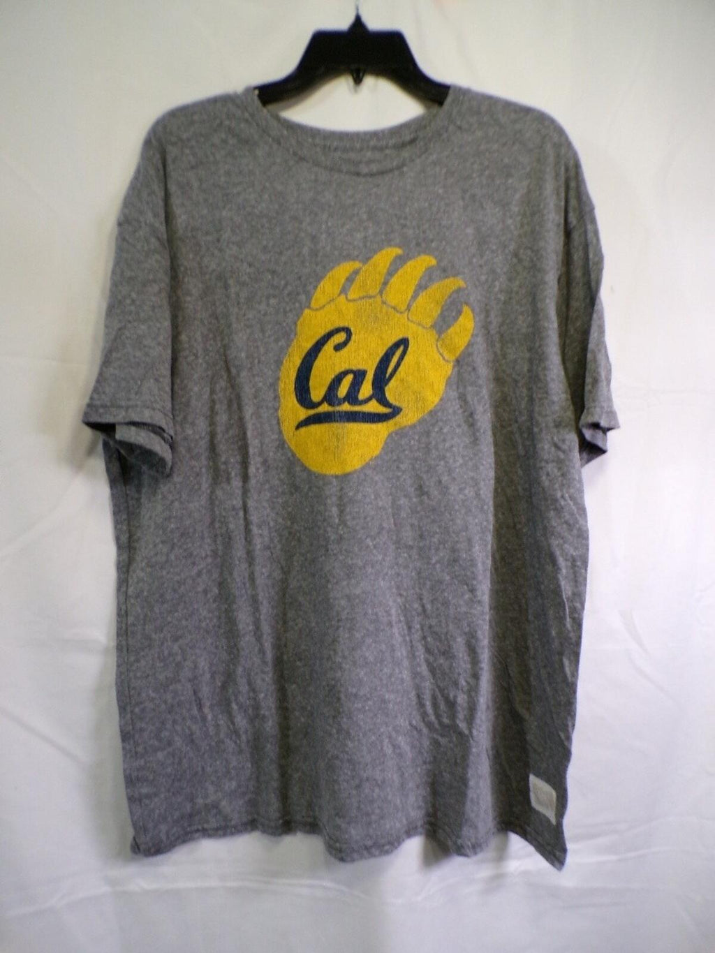 Retro Brand Men's Cal Golden Bears Gray XL T Shirt Crewneck