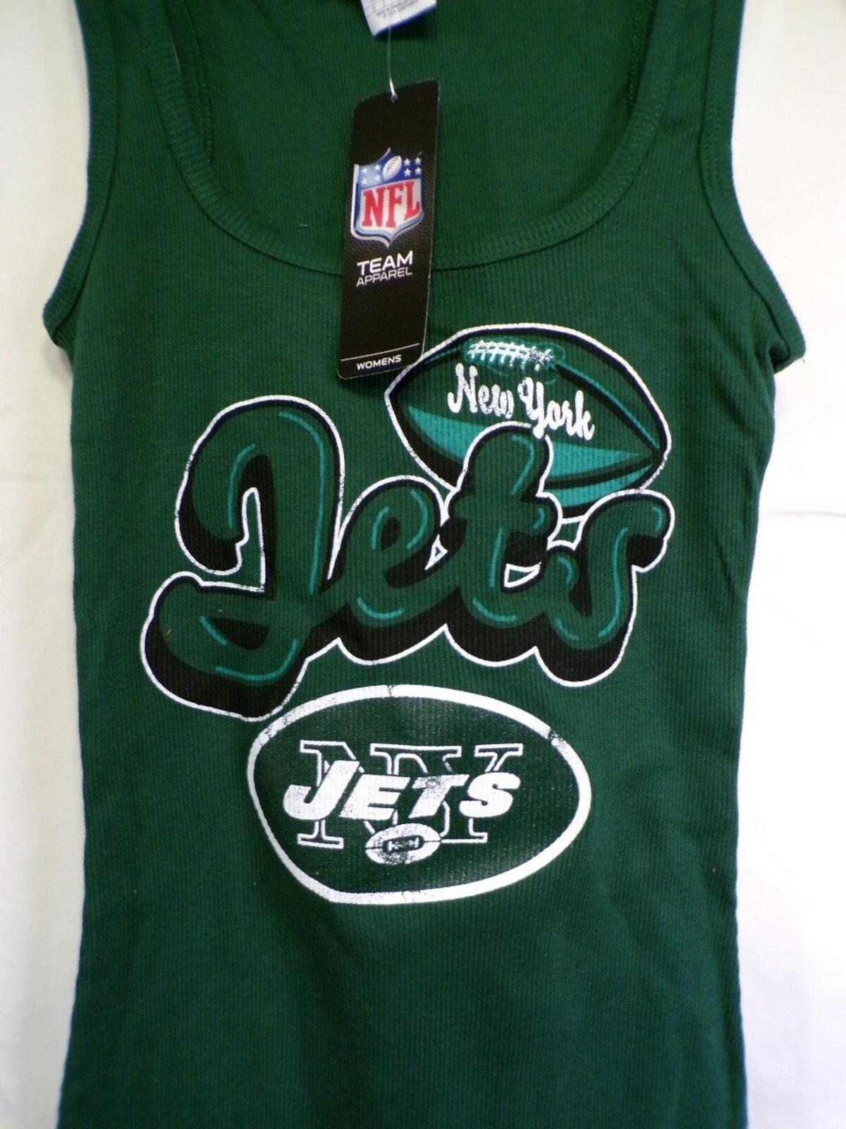 Team Apparel Womens New York Jets Green Ribbed Tank Top M