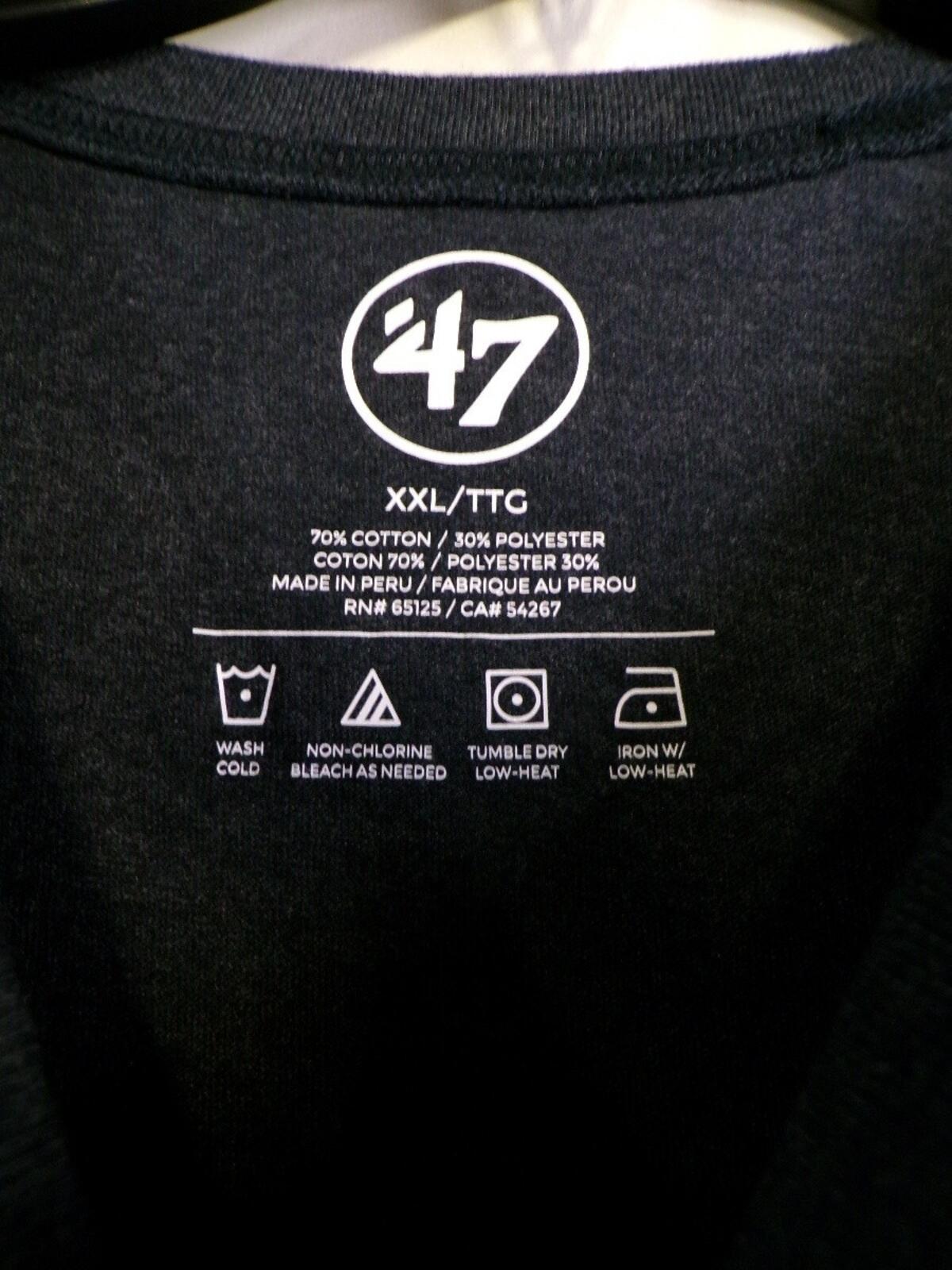 47 Brand Patriots T-Shirt 2XL Navy Graphic Tee