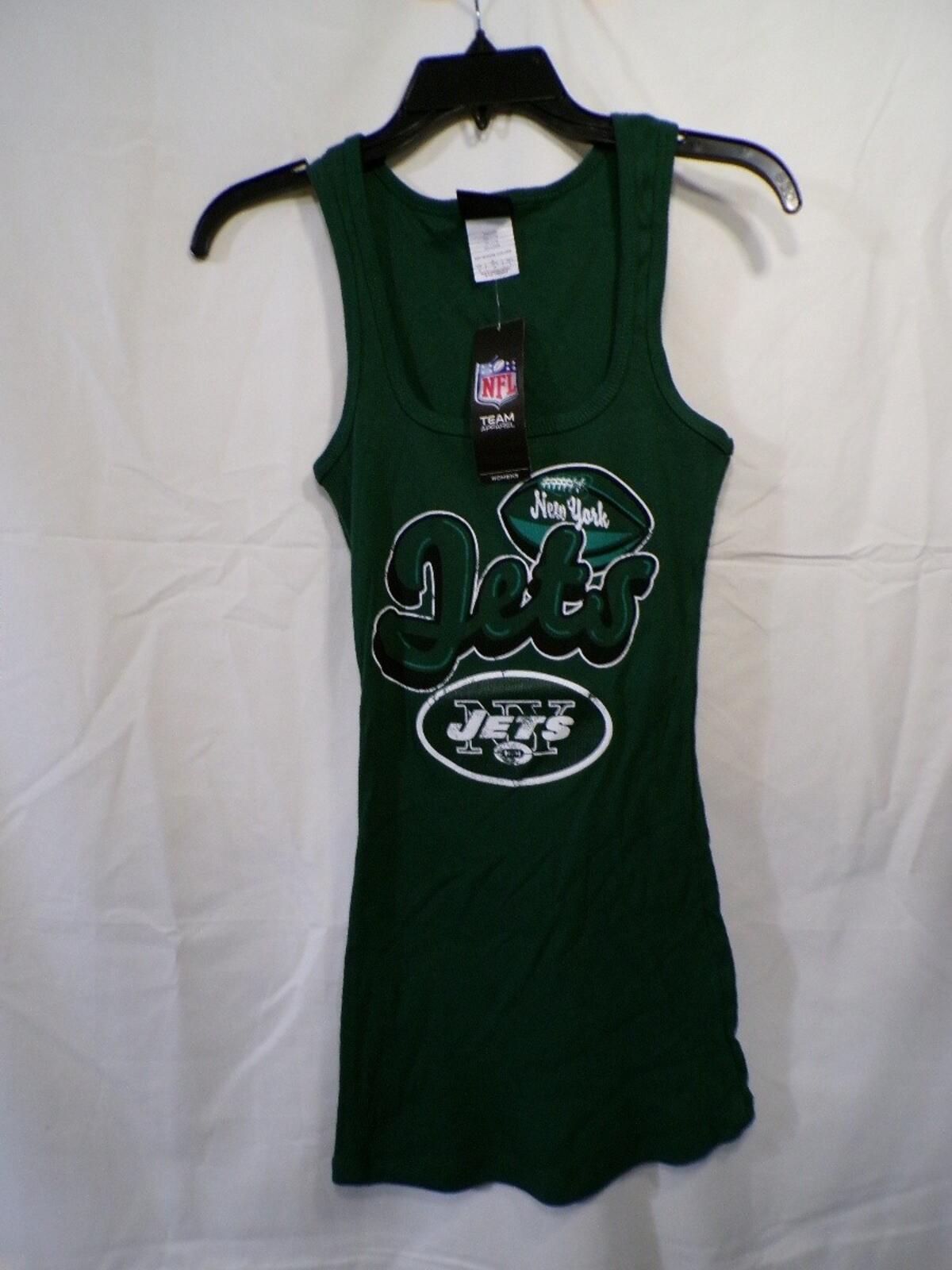 Team Appare Jets Women's Medium Green Tank Top NWT