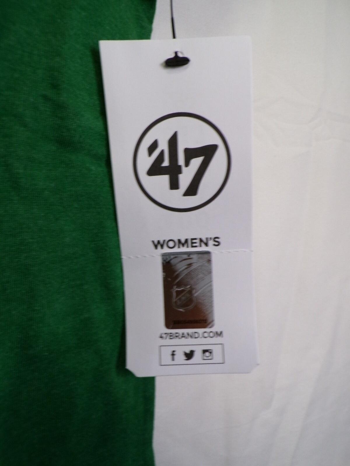 47 Brand Dallas Stars Women's M Kelly Green T Shirt Scoop Neck Tee
