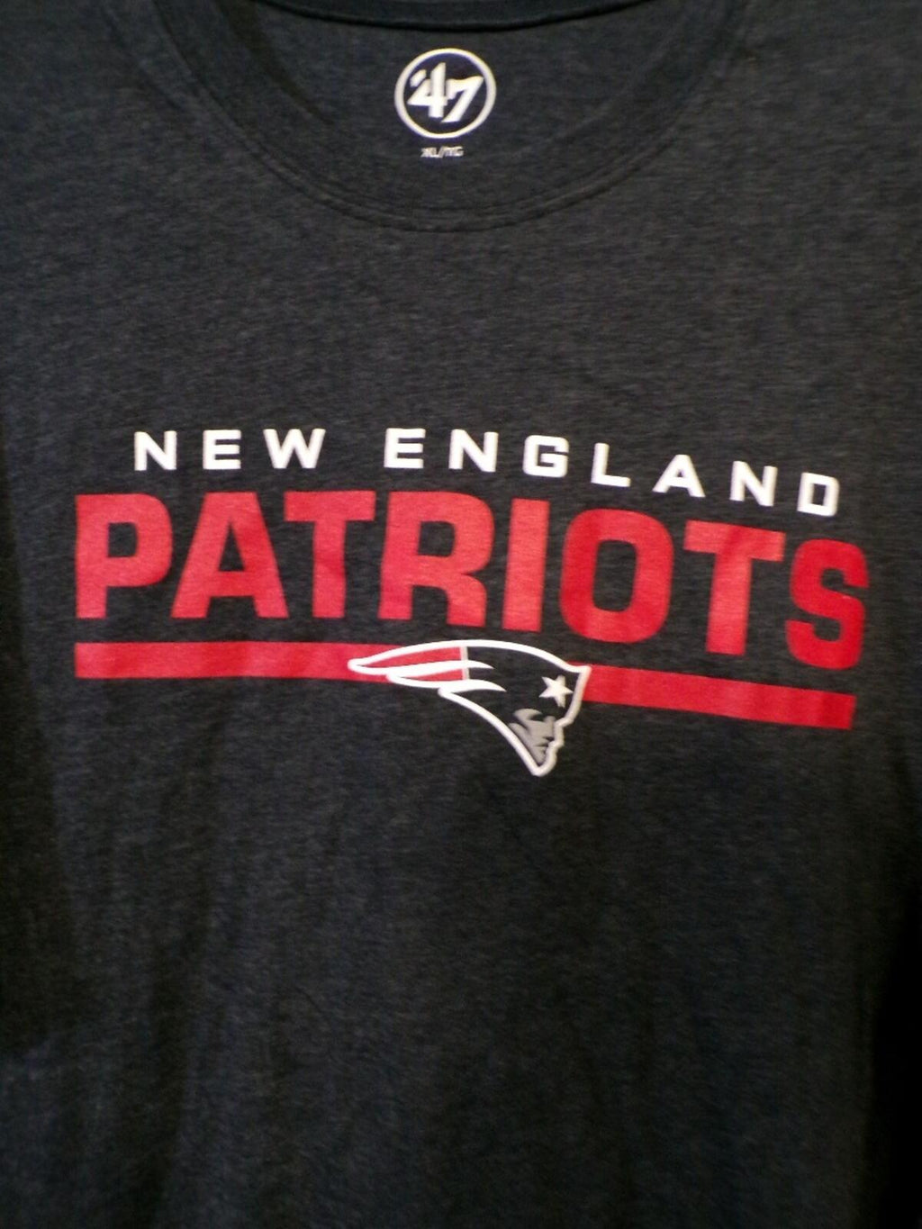 47 Brand Patriots Men's XL Navy Graphic T-Shirt