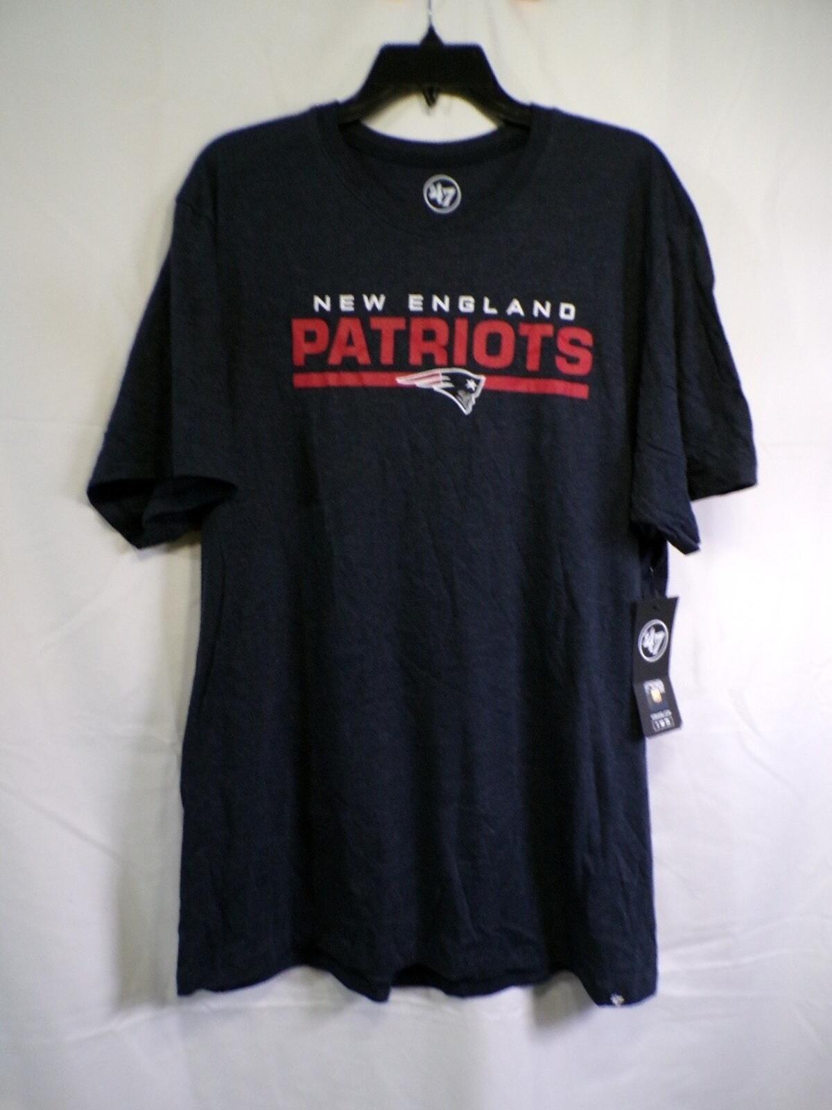 '47 Brand New England Patriots T-Shirt Navy 2XL Crewneck Graphic Tee