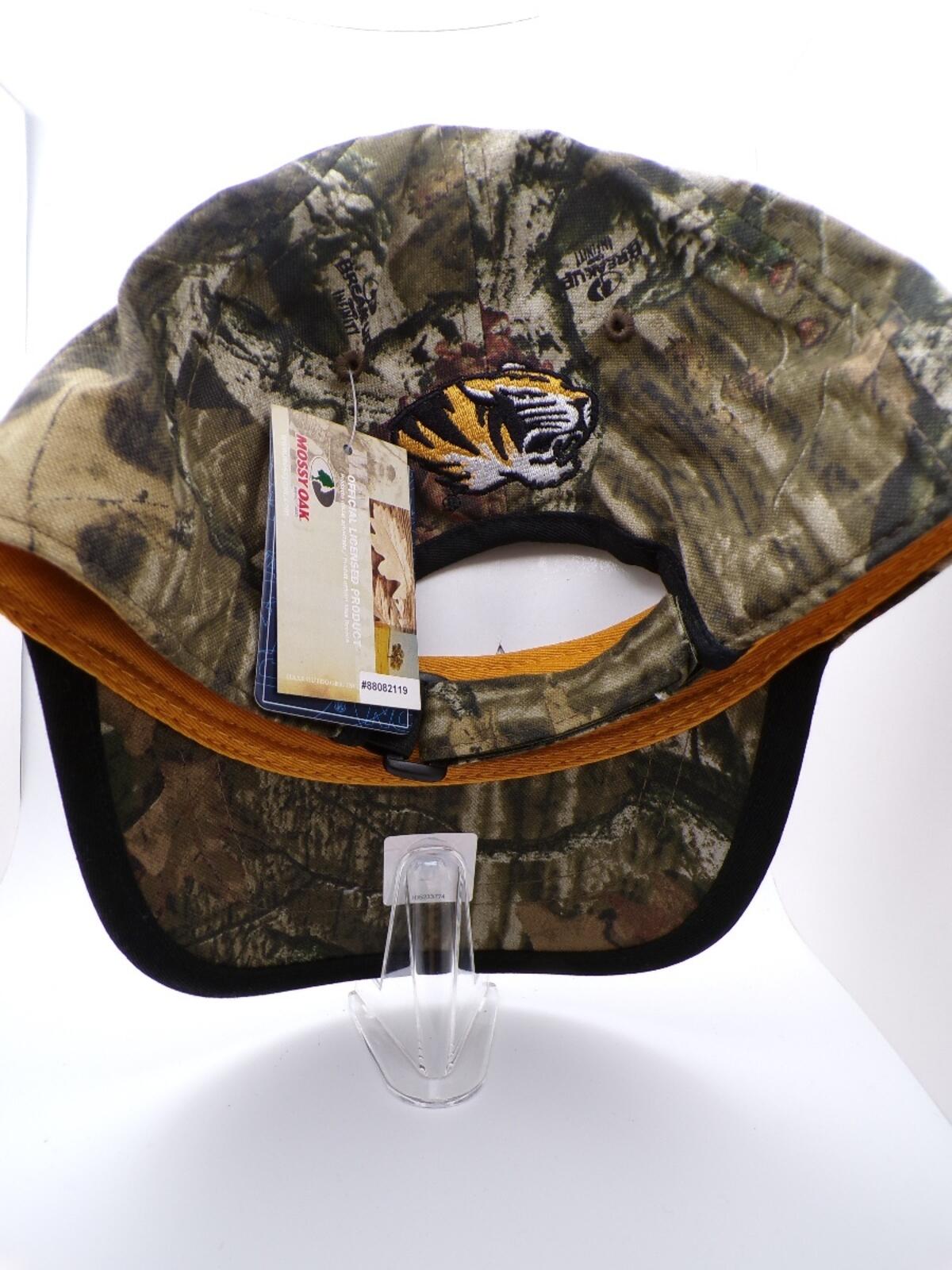 Mossy Oak Missouri Tigers Camouflage Baseball Cap Adjustable One Size
