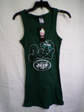 Women's Jets Green Tank Top M Scoop Neck
