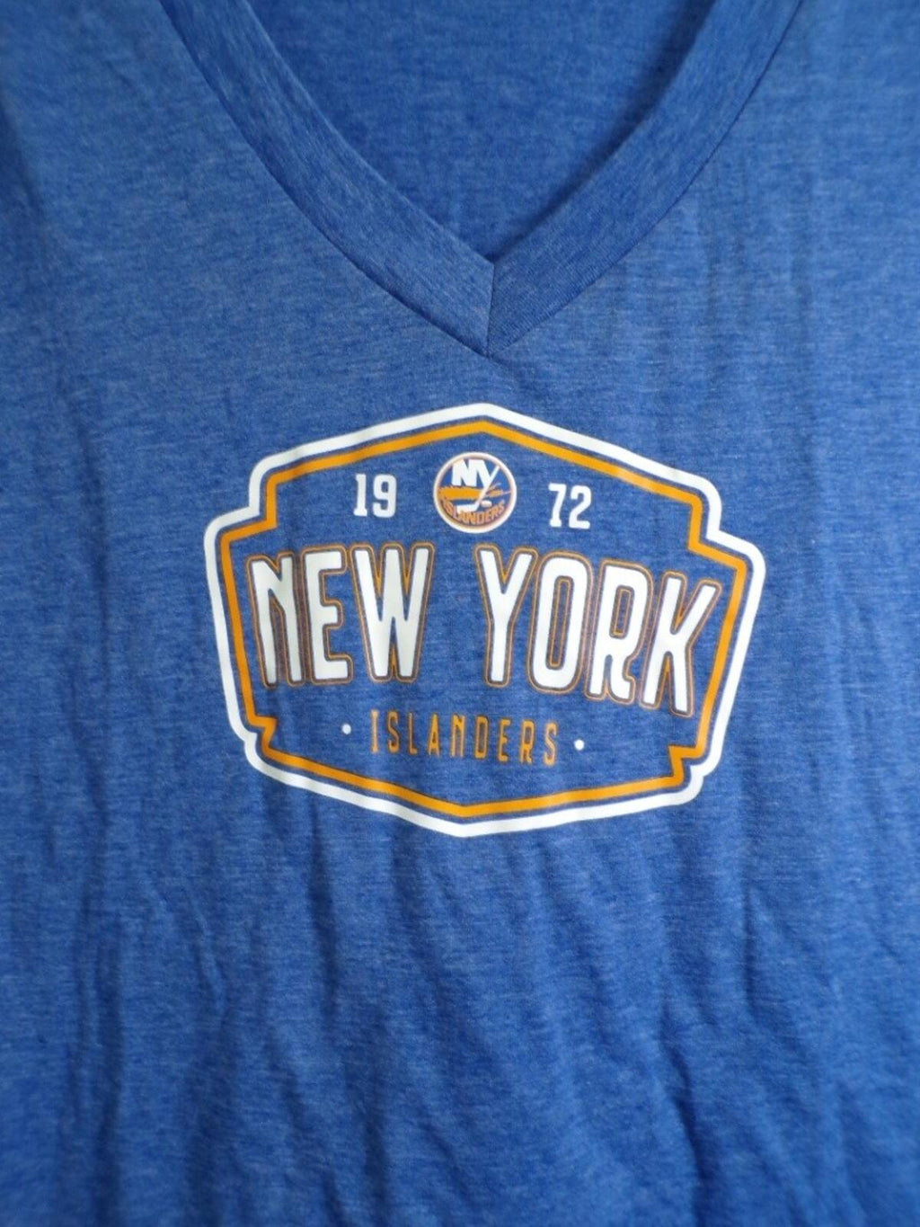 Levelwear New York Islanders Women's V Neck T-Shirt 2XL Blue