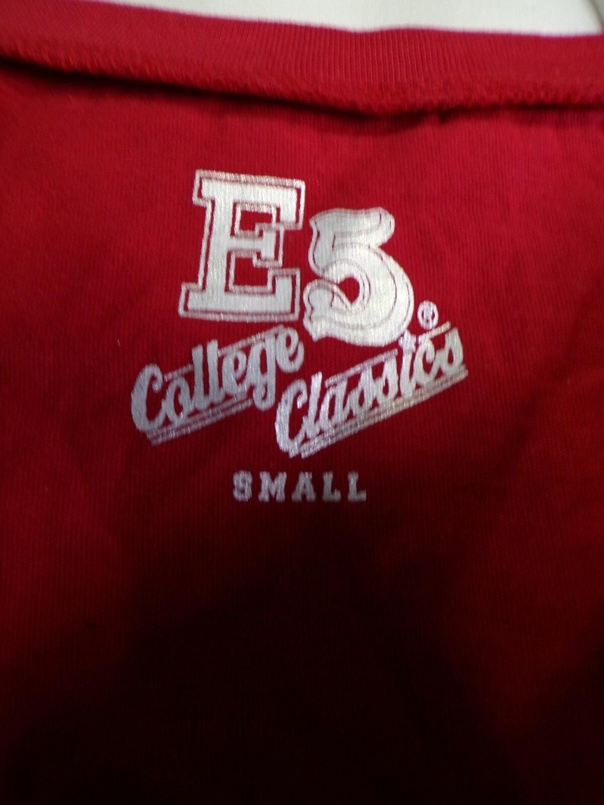 E5 College Classics Women's Cropped T-Shirt Oklahoma Sooners Size S Crimson