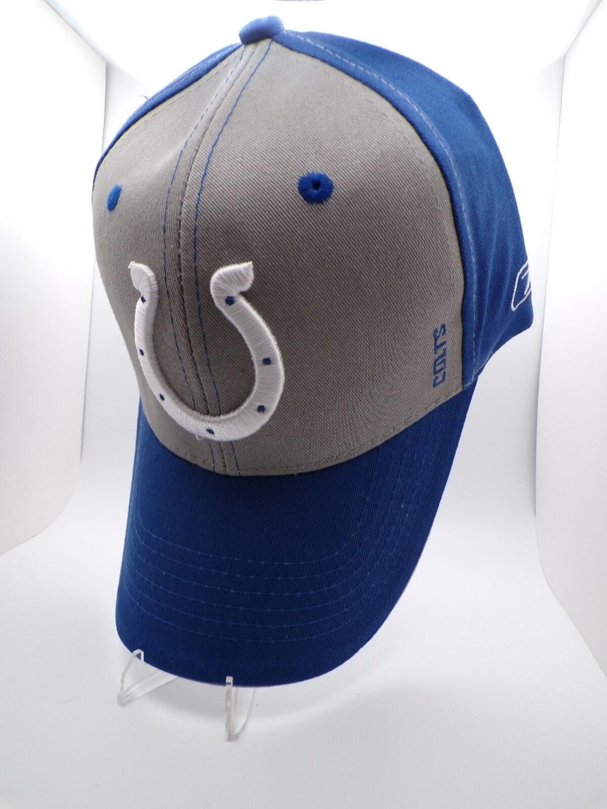 Reebok Indianapolis Colts Blue Gray Baseball Cap Adjustable Men Hat