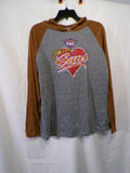 Women's Phoenix Suns Heart Graphic Hooded Pullover Raglan L
