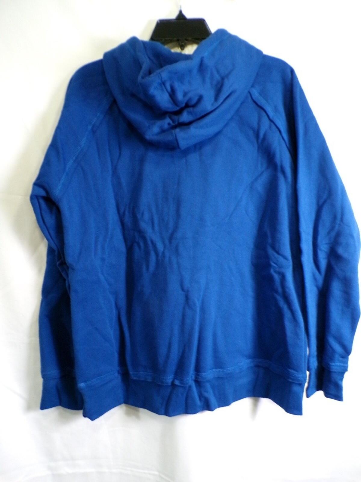 Women's Colts Team Apparel Pullover Hoodie Large Blue Embroidered Logo