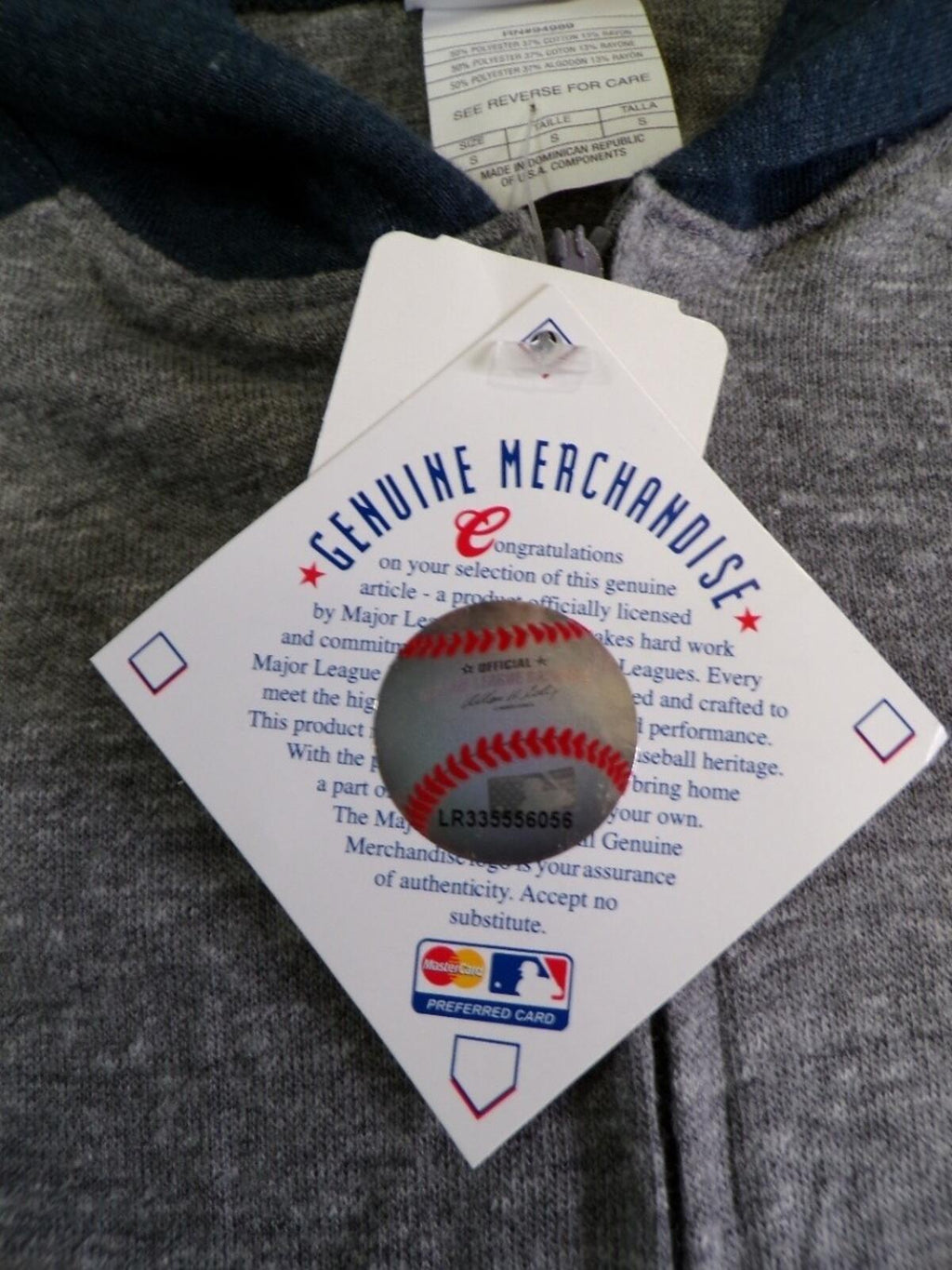 Minnesota Twins Full Zip Hoodie Boys M TC Logo Gray Raglan Sleeves