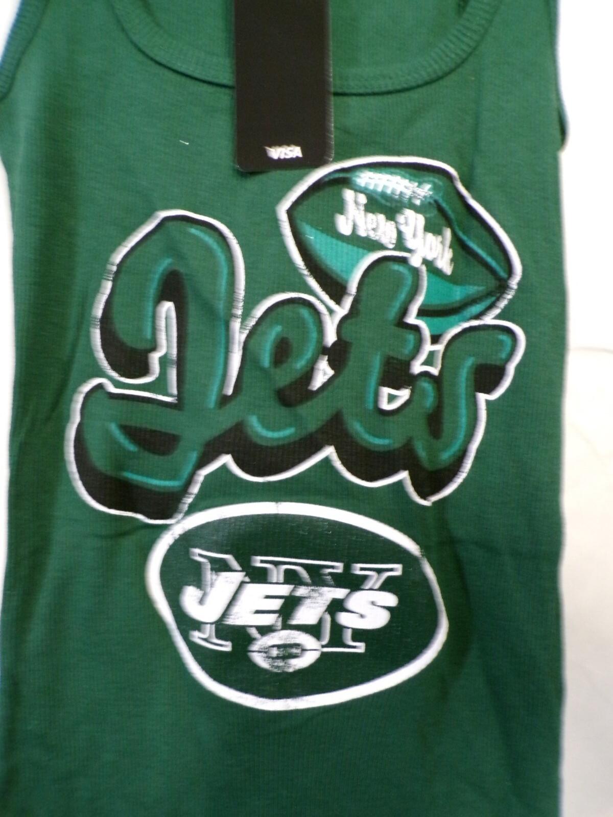 Team Apparel Women's NY Jets Green Tank Top S Racerback
