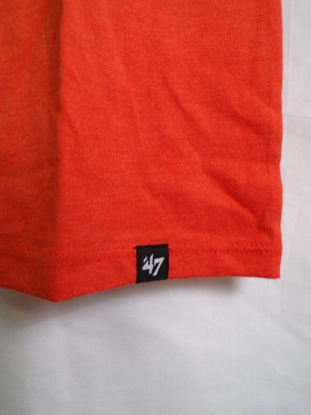 47 Women's University of Miami Hurricanes Crew Neck T-Shirt M Orange