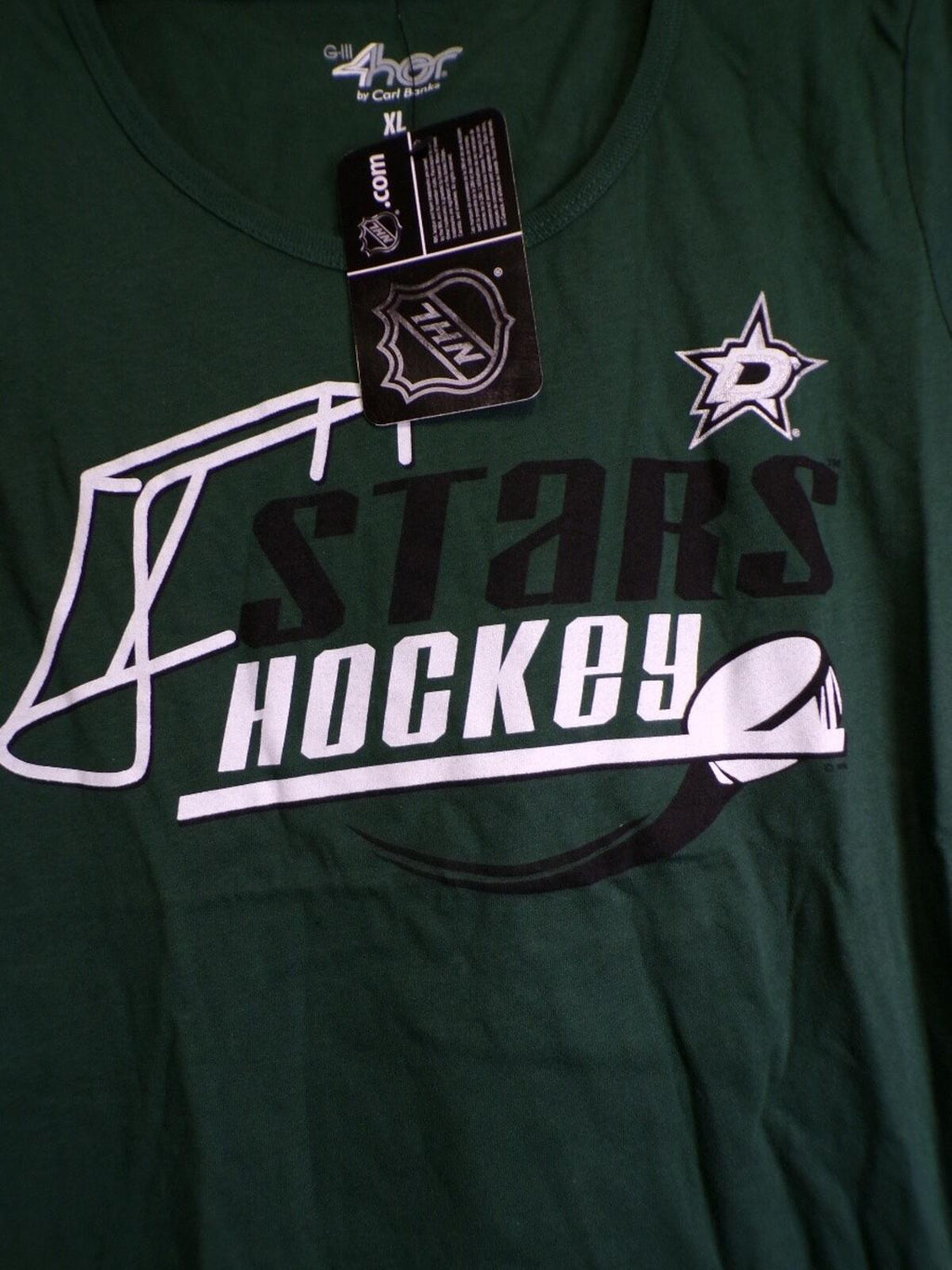 G-III 4Her Women's Dallas Stars T-Shirt XL Victory Green Scoop Neck