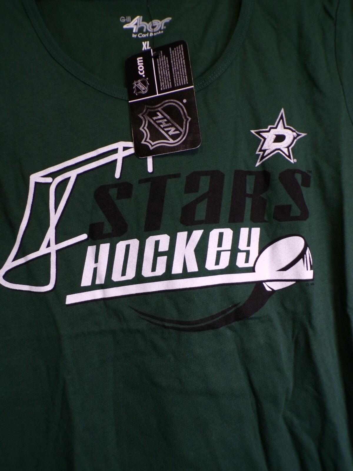 G-III 4Her Women's Dallas Stars T-Shirt XL Victory Green Scoop Neck